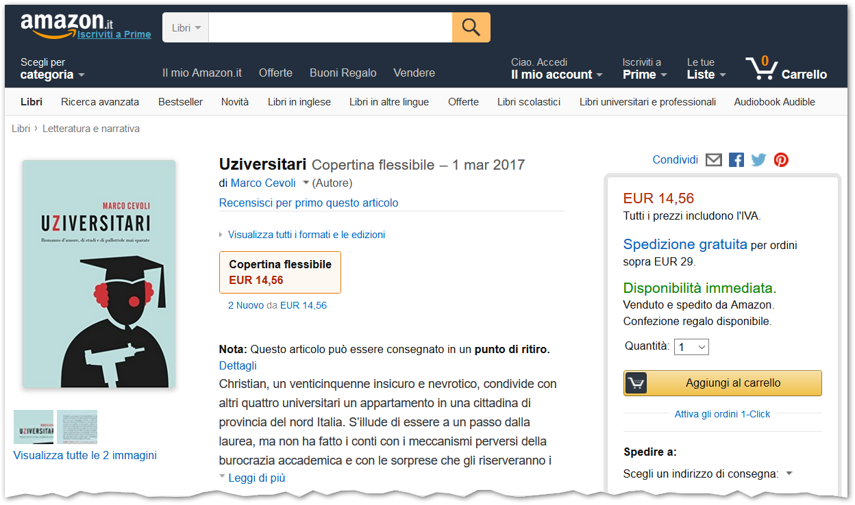 Uziversitari su Amazon